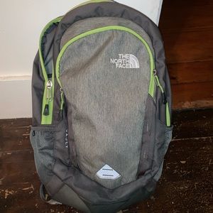 Green and gray The North Face ‘Vault’ backpack